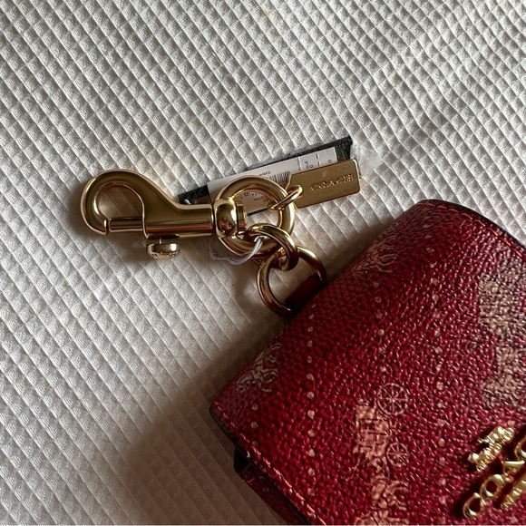 Coach Horse and Carriage Dot Print Bag Charm - Picture 6 of 8